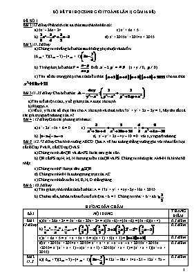 Bô đê thi hoc sinh gioi Toan 8 lân 1( gôm 16 đê)